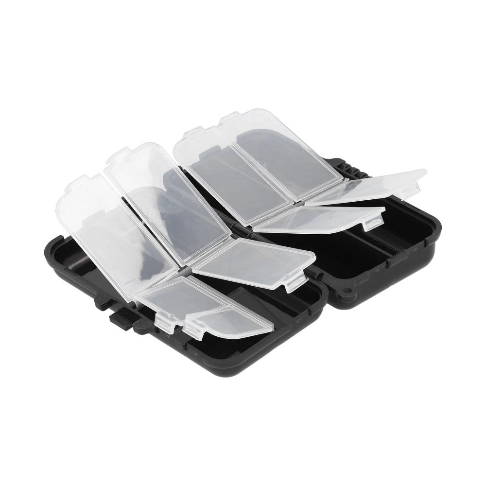 2PCS Double Sided Fishing Rigs Box 9 Compartments Fishing Bait Box Lure Accessories