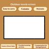 Compact Portable Anti-Light Projector Screen Flexible Use 60/72/84/100/120 Inches for Travel