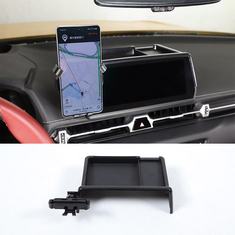 Car Central Screen Rear Phone Holder Storage Box Phone Holder Tray For Toyota GR Supra A90 2019-2025 Car Accessories