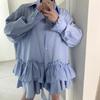 Korean Niche Design Irregular Stripe Dress - Early Spring 2026 Collection
