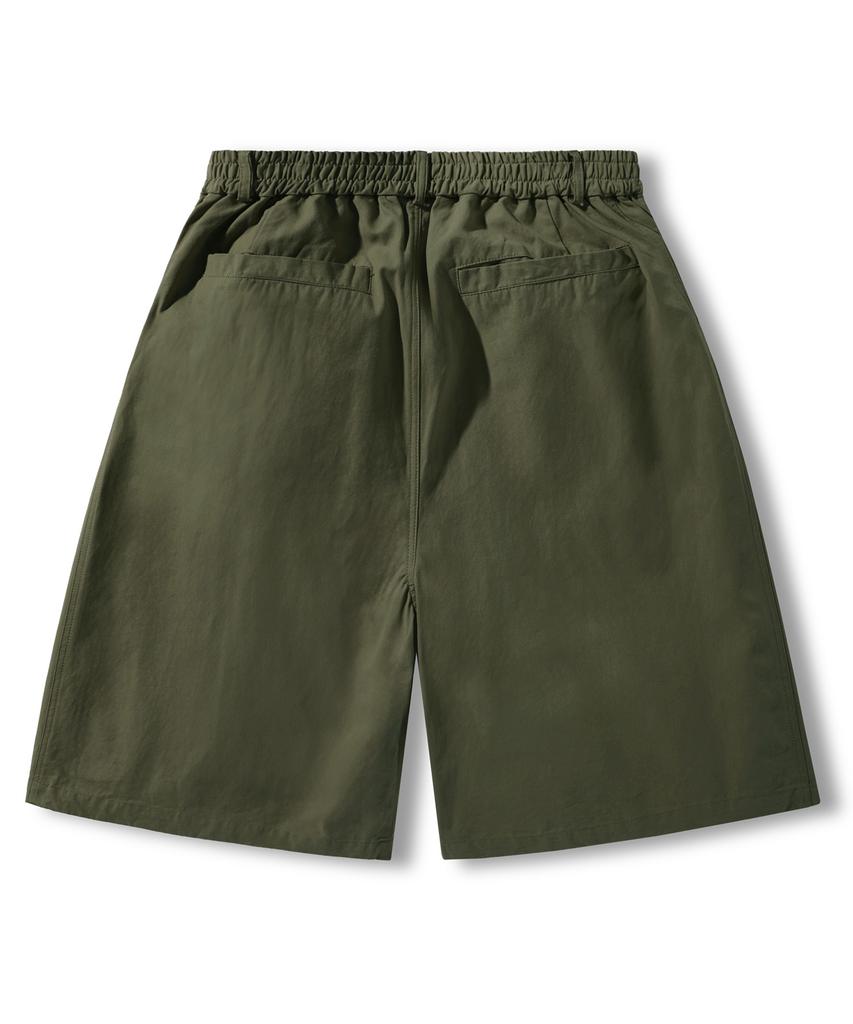 MINIMALPROJECT Wide Carpenter Cotton Bermuda Half Pants Msp303 [Khaki]