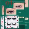 SDJ Christmas Colorful Artificial Mink Fur False Eyelashes Natural 2 Pairs In Colored Box