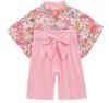Baby 100 Days Celebration Girls Costume Baby Hinamatsuri Peach Festival Celebration Romper Shrine Visit First Eating 100th Day Celebration First
