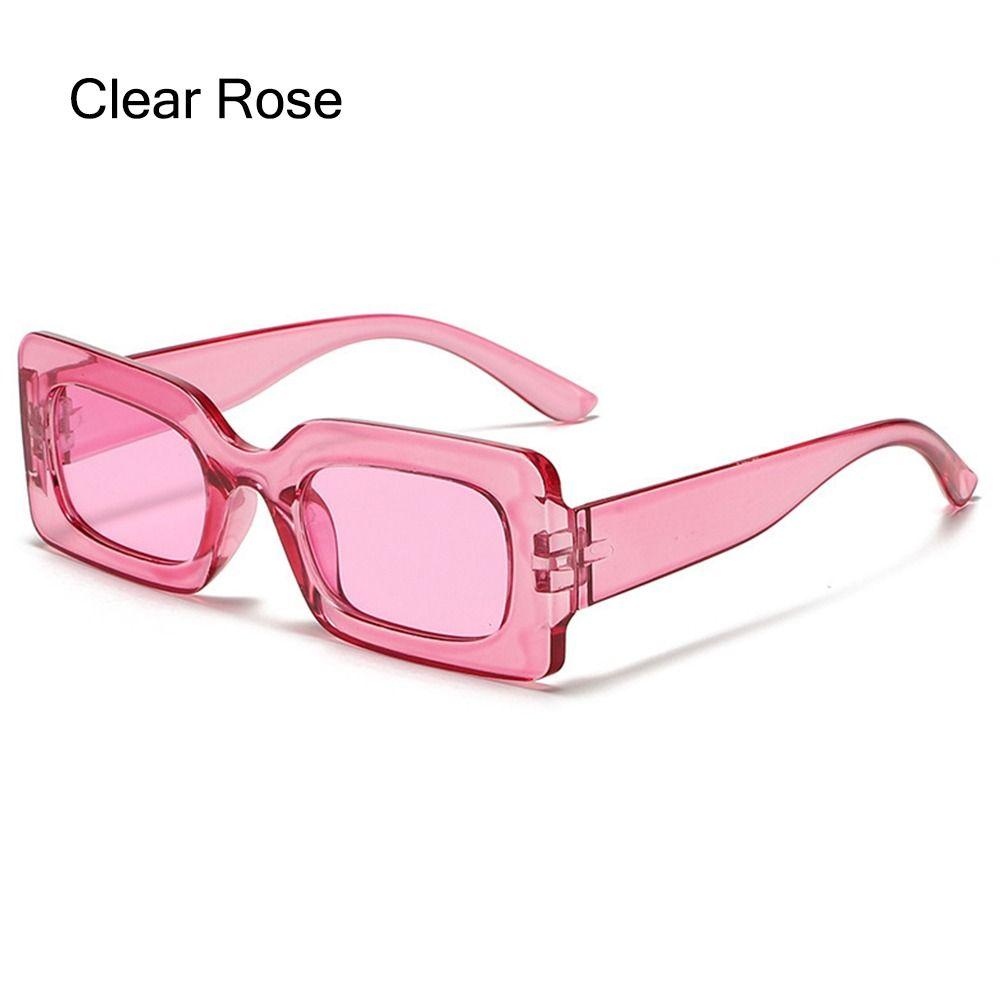 Retro Candy Color Y2K Sun Glasses Sunglasses for Women Men Vintage Shades Rectangle Sunglasses