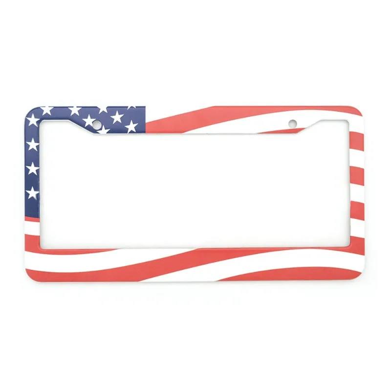 1pcs Number Plate Holder Car Decoration Universal Aluminum Alloy US 2025 Car License Plate Frame Cover Auto Accessory Waterproof License Plate Covers
