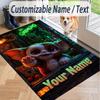Custom Text Gremlins Gizmo Pattern Floor Rug Soft Indoor Carpet Mat Living Room Bedroom