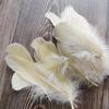 50Pcs Color Full Soft Big Floating Feather Goose Feather Diy Color Feather Headdress Craft Decorative Material