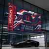 BWG5 ДЛЯ HONDA RACING Декоративный Флаг Высококачественный Полиэстер Устойчивый к Выцветанию Машинная Стирка Внутренний Наружный Подвесной Баннер