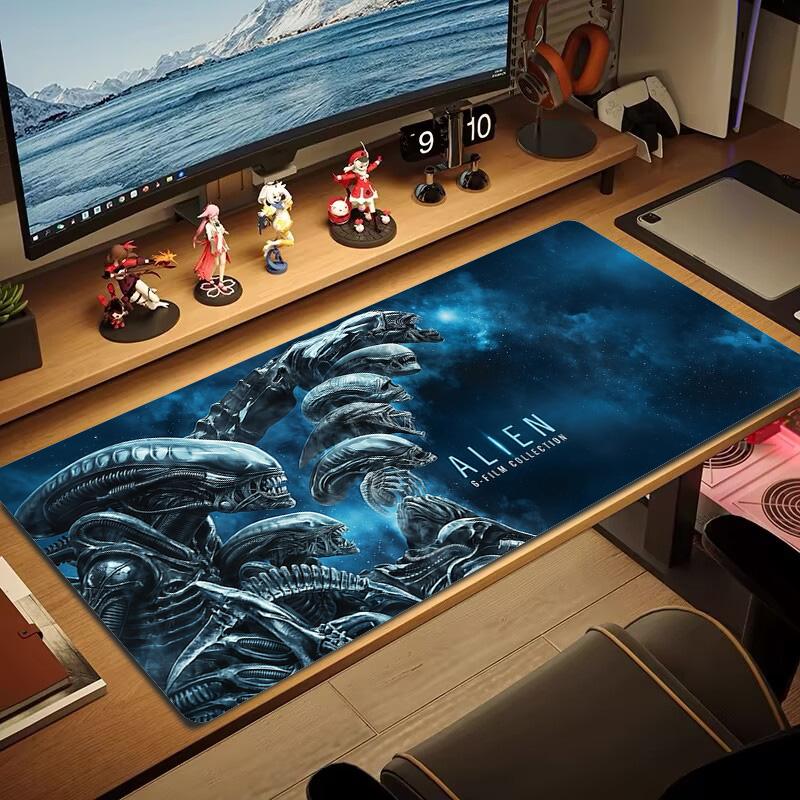 Alien Hunter Lace Solid Color Mouse Pad Large Gaming Table Cushion Non-slip Laptop Tablet Big Mousepad XXL Mat Mini PC Playmat With Lock edge