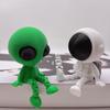 3D-печатные статуэтки-украшения Астронавт и Инопланетянин, Уникальные подвижные инопланетяне в космическом научно-фантастическом дизайне, Украшения для вечеринки на тему космоса