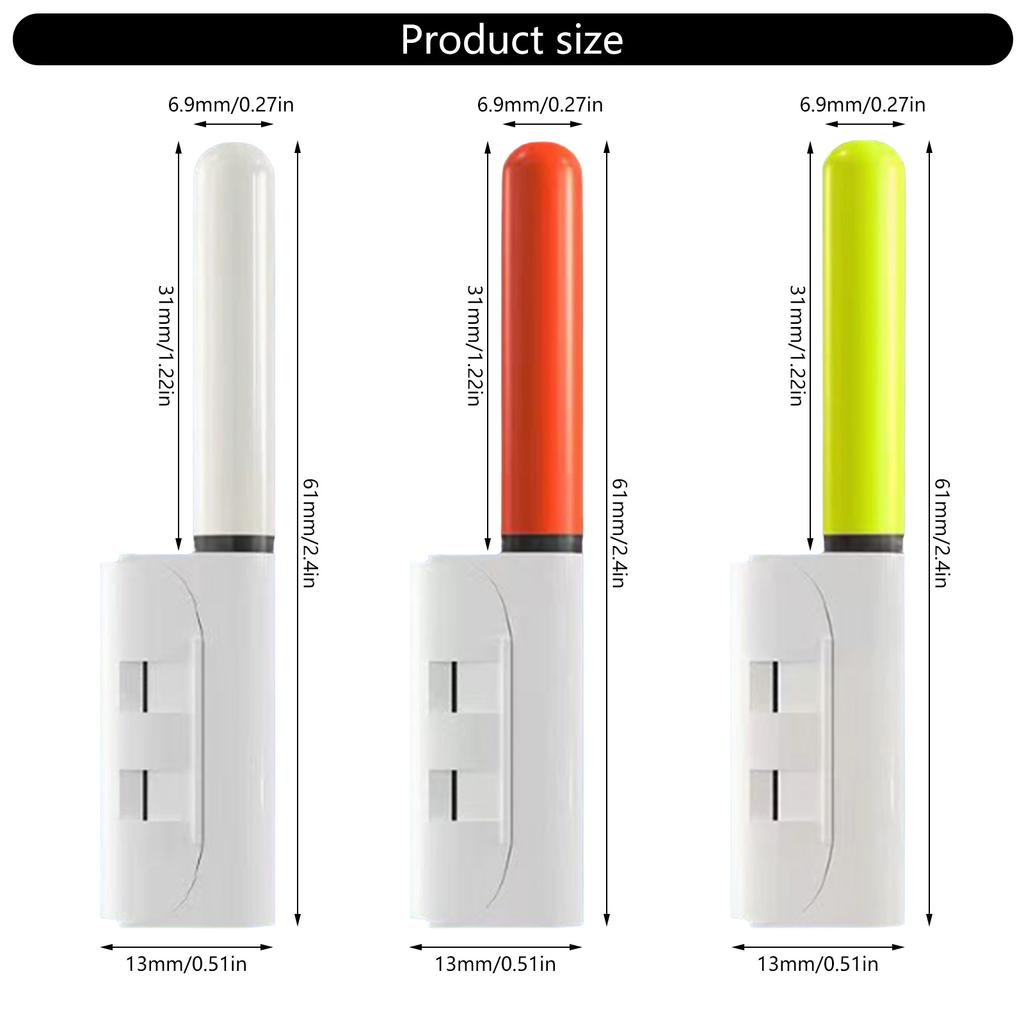 6 шт. Светящиеся палочки для кончика удилища, вставные, для ночной рыбалки, светодиодные светящиеся палочки, свет, сигнализатор поклевки, рыболовные снасти, долговечные
