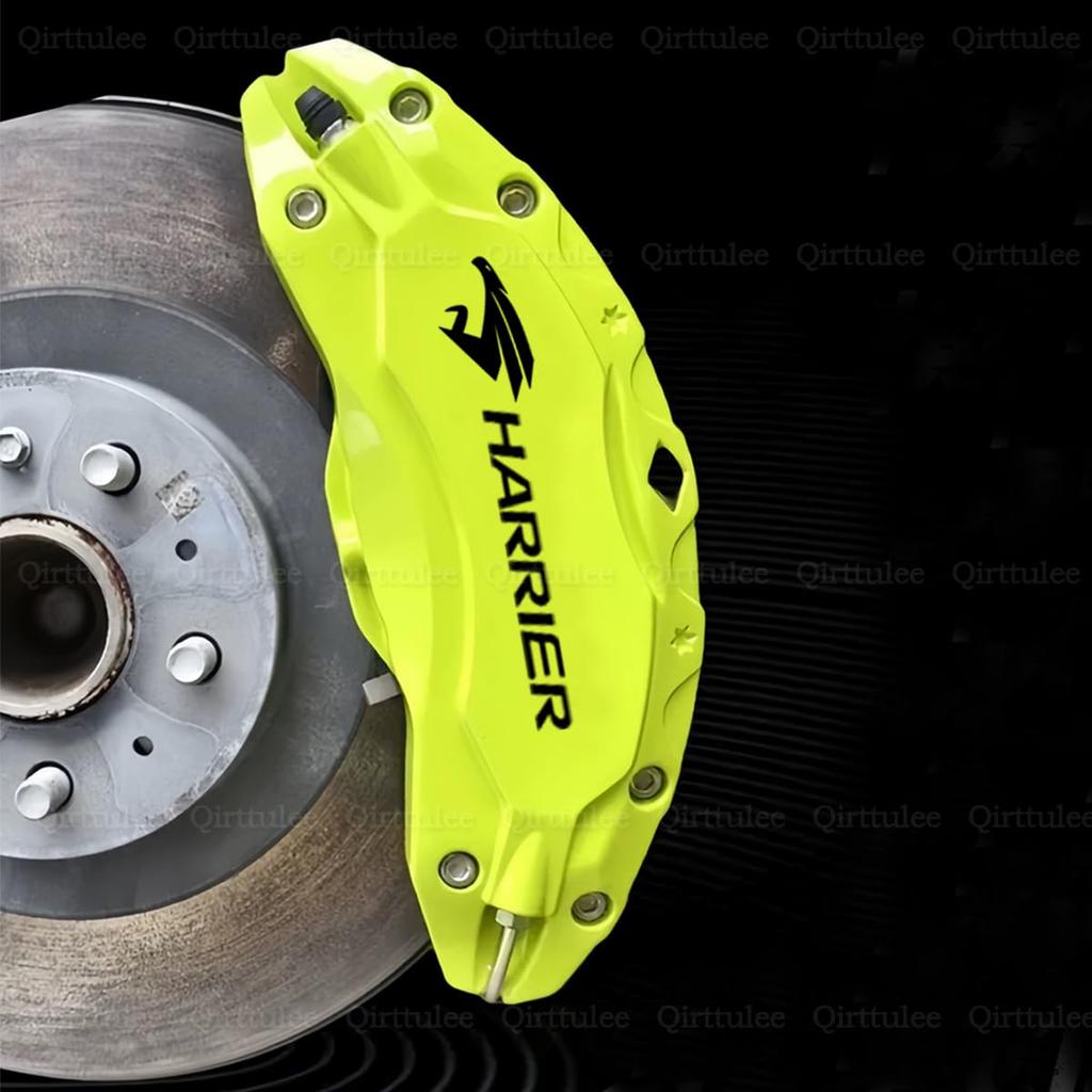 Crown Caliper All Series Rake Caliper Waterproof Brake Caliper Stylish Stickers, Compatible, Covers, Stickers, High-Temperature Resistant, (Black)