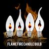 1PC Candle Crystal Lamp Matte Bulb Tip Bulb Pull Tail Ball Bulb E27 Screw