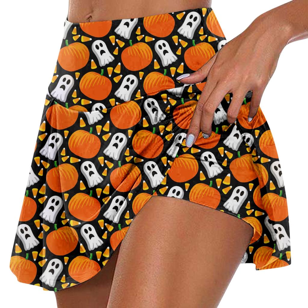 Женские спортивные эластичные плиссированные теннисные юбки для бега, йоги, внутренние шорты, эластичные спортивные шорты для гольфа