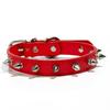 Colorful Cat Dog Collar Leather Pet Neck Strap Comfortable Pet Spiked Studded Collars  Cats