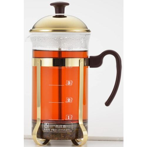 Yoshikawa Coffee Press/Tea Server, 750ml French Press, 5-Cup Capacity, Graduated, Made In Japan, Mocha Brown, SJ3306