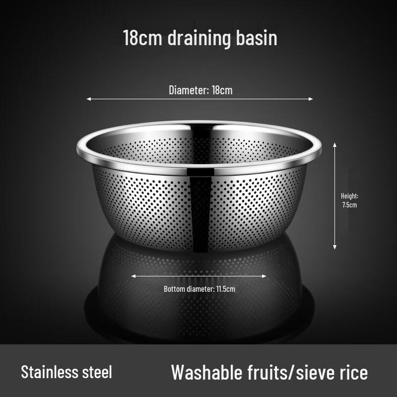 304 Stainless Steel Multi-purpose Draining Basket