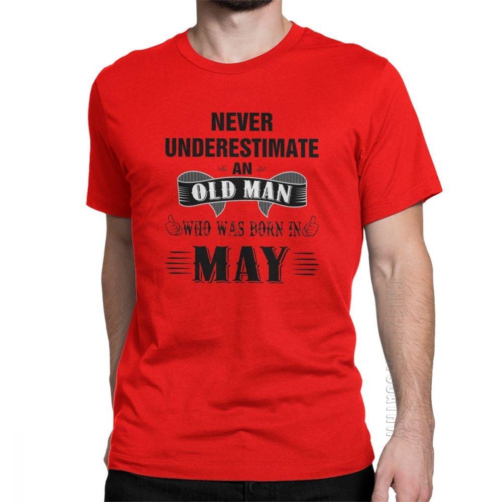 Vintage Retro Birthday T Shirts Anniversary Birth Present Legend Born In May Tee Shirt Gift Man TShirts Cotton Short Sleeve