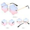 Favor Flower Sunnies Snowflakes Shades Fashion Sun Glasses Flower Lens Sunglasses Photo Glasses
