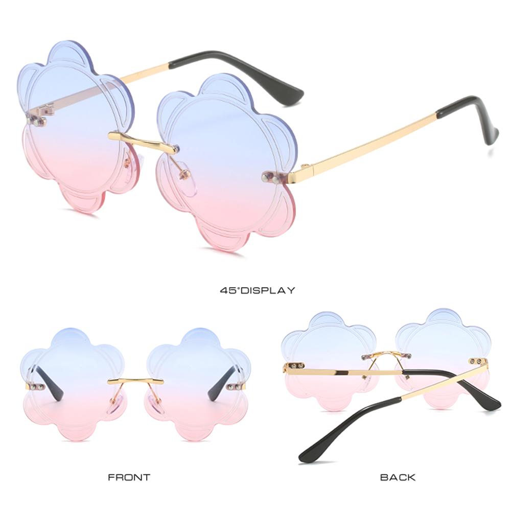 Favor Flower Sunnies Snowflakes Shades Fashion Sun Glasses Flower Lens Sunglasses Photo Glasses