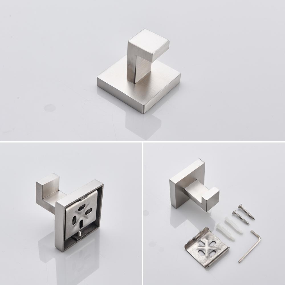 Stainless Steel Bathroom Accessories Set Brushed Nickel Towel Bar Robe Hook Toilet Paper Holder Towel Ring Bathroom Accessory