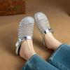 Woven Cool Slippers Wear Muller French Lazy Silver Fashion One Pedal Bag Head Half Slippers Women's New 2025