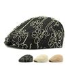 Цветочный берет Женская британская винтажная кепка с козырьком Прогрессивная кепка