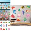 Подводные наклейки на стену для дня рождения для детей с дизайном морских звезд, черепах, акул и для использования в качестве реквизита для фотографий