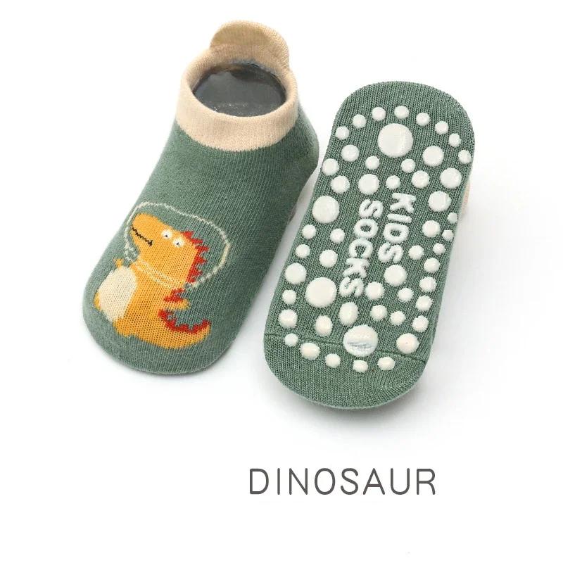 New Baby Cotton Socks Cute Cartoon Animal Pattern Comfy Breathable Baby Non-slip Kids Floor Socks