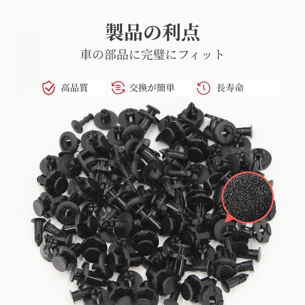 ShuaWdk Выжимная заклепка Автомобильная заклепка Бамперные клипсы Фиксаторы обшивки Диаметр отверстия примерно 8 мм