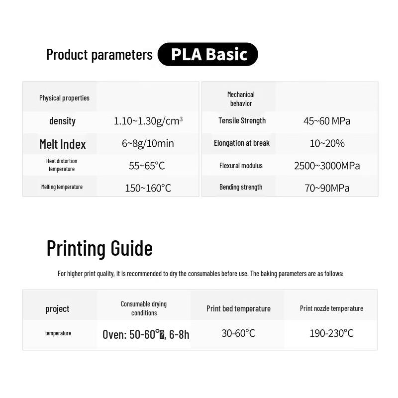 JUCOOLE PLA Basic 3D Printer Filament