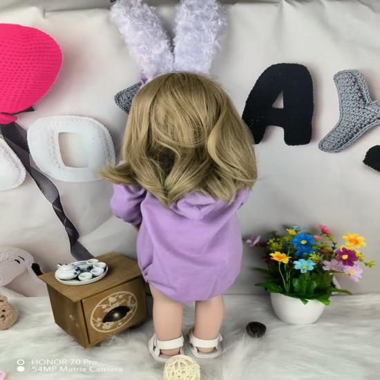 Имитация куклы Мягкая резиновая кукла-перерождение девочка игрушка принцесса подарок наряд дети 55 см