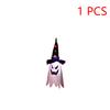 Halloween Decoration LED Flashing Light Festival Dress Up Glowing Wizard Ghost Hat Lamp Horror Atmosphere Decor Hanging Lantern