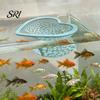 Ornamental Shrimp Habitat Floating Betta Hammock Heart Shape Aquarium Hideout Feeding Ring Cave Bed Resting Spot for Nano Tanks Corydoras Eco-friendly
