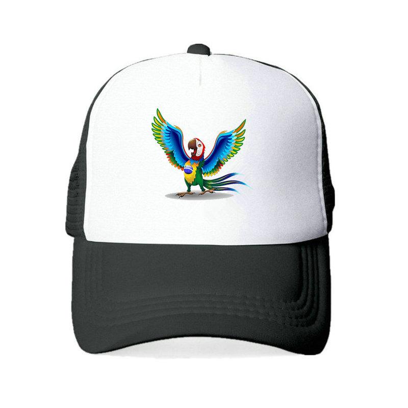 Men Women Football Brazil Team Snapback Cap 2018 Brazil Fan Soccer Sports Cap Yellow Green Brazil National Parrot Flag Hat YY456