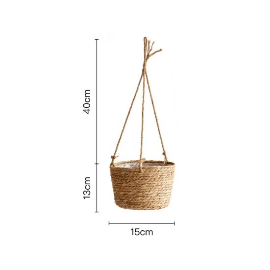 Несущая тканая ручная работа для использования в помещении и на открытом воздухе, подвесной держатель для цветочного горшка, домашний декор