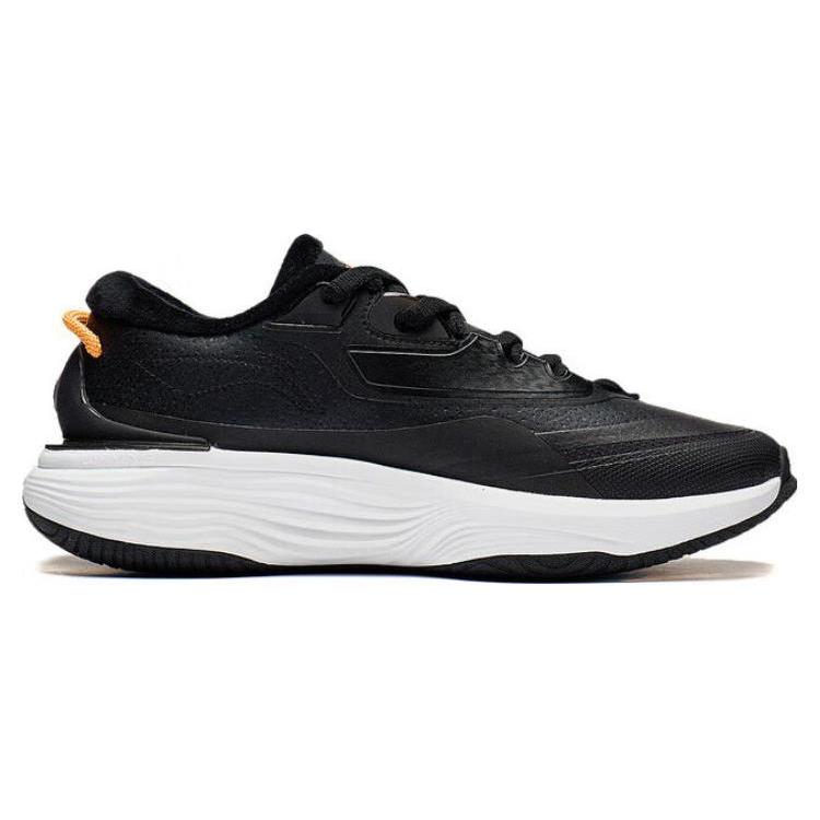 Li Ning SOFT WARM Термонизкие Повседневная Обувь Мужская Черный Сияющий Оранжевый С подкладкой из флиса AGLT123-2