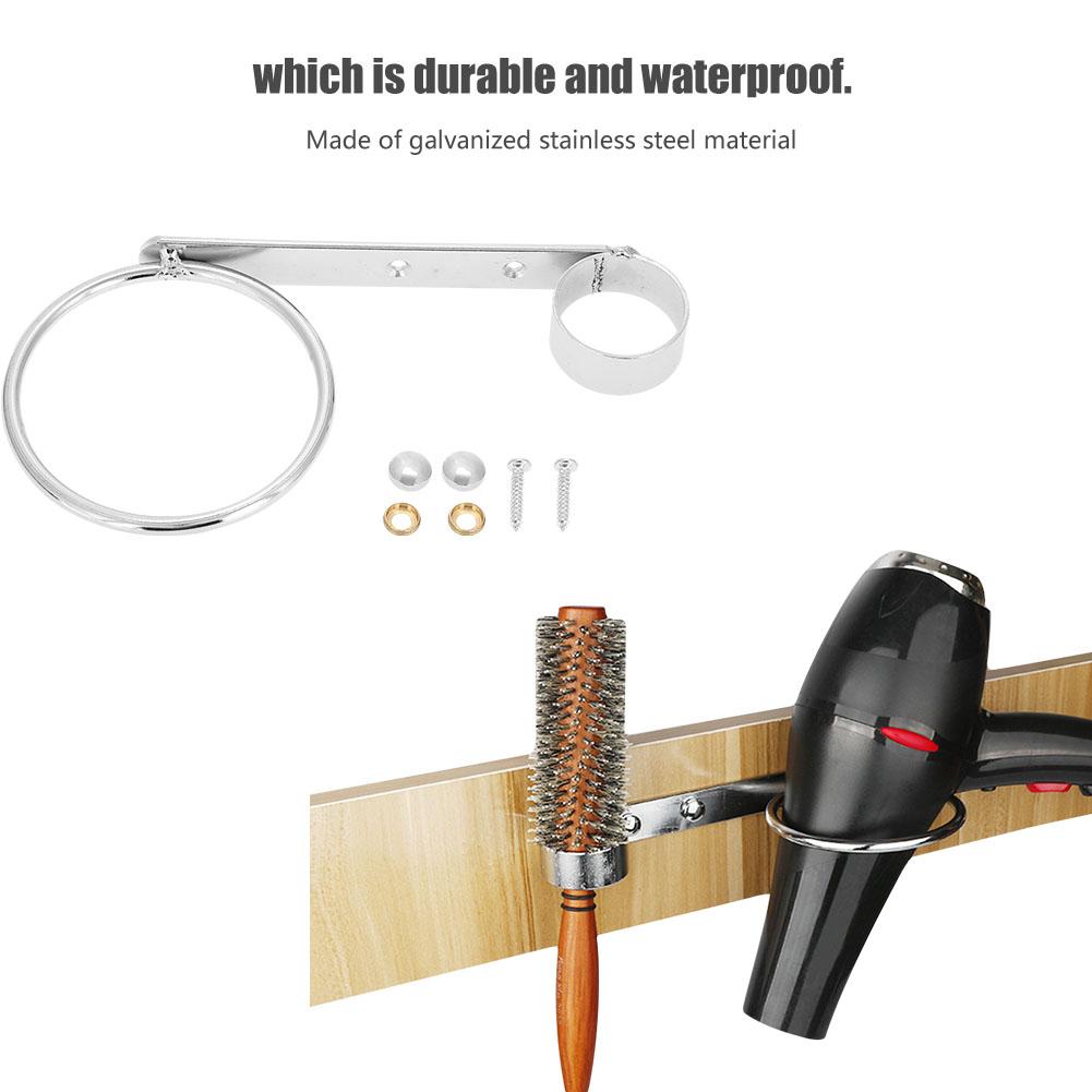 Салонный держатель для фена из оцинкованной нержавеющей стали, расческа для волос без помощи рук, держатель для фена