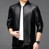 Осень и зима новая кожаная куртка мужская куртка из натуральной кожи мужская обычная бейсбольная воротник повседневная куртка из овчины