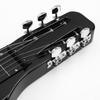 Batking Lap Steel Guitar, 6-струнная, с прорезной головкой грифа, электрическая слайд-гитара, черная