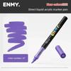 1 PC ENMY 80 Colors Direct Liquid Acrylic Markers Blendable Soft Tip Non-Transparent Art Markers School Supplies Stationery