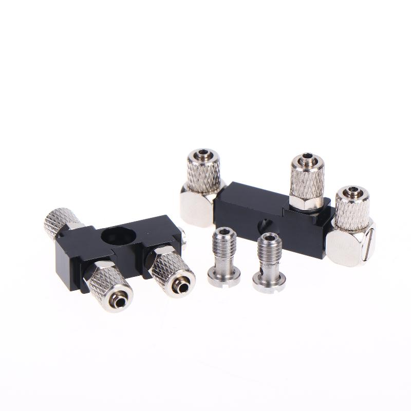3 Channel Cnc Metal Connector For Hydraulic Cylinder Of 1/12 Rc Excavator Bulldozer Car Parts Accessories