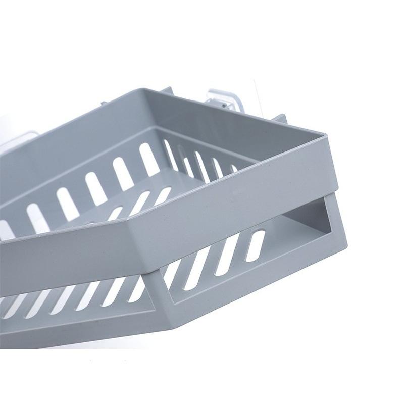 Угловые сливные полки без перфорации Стеллаж для хранения в ванной комнате