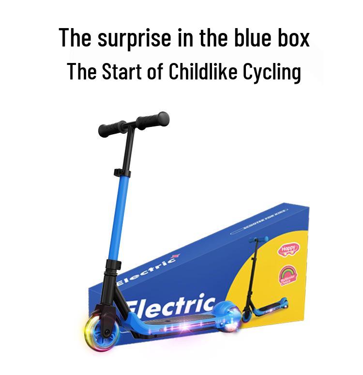 Детский двухколесный электрический самокат: Средний и Большой размеры, Перезаряжаемый Игрушечный Самокат