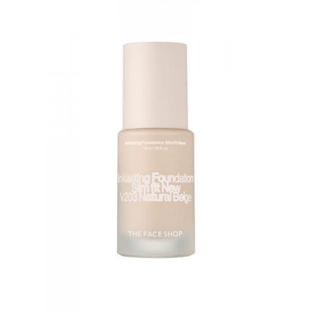 The Face Shop [hyerim Sampick  New] The Face Shop Ink Lasting Foundation Slim Fit New 35ml V201  15ml 