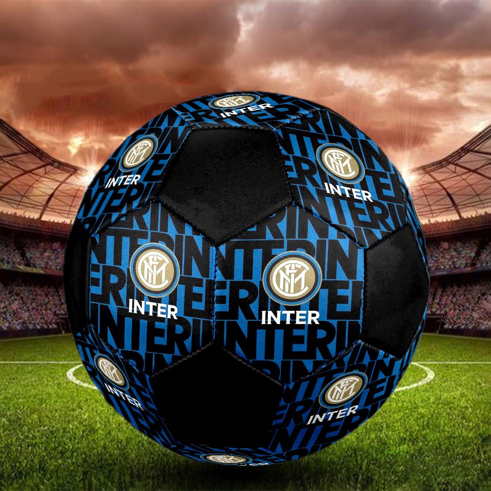 Футбольный мяч для зала Inter Milan, разноцветный, машинная строчка, ПВХ, размер 5, готов для командных тренировок и соревнований, прочный, высокоэластичный, классный спортивный подарок