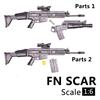 Масштаб 1/6 FN Scar HK416 M14 M82A1 Армия США Военное Оружие Солдат SWAT Фигурка Действия Сборная Модель Игрушка