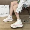 Spring New Canvas Shoes Female Students High-top Platform White Shoes Heightening Casual Board Shoes Versatile Ins Single Shoes