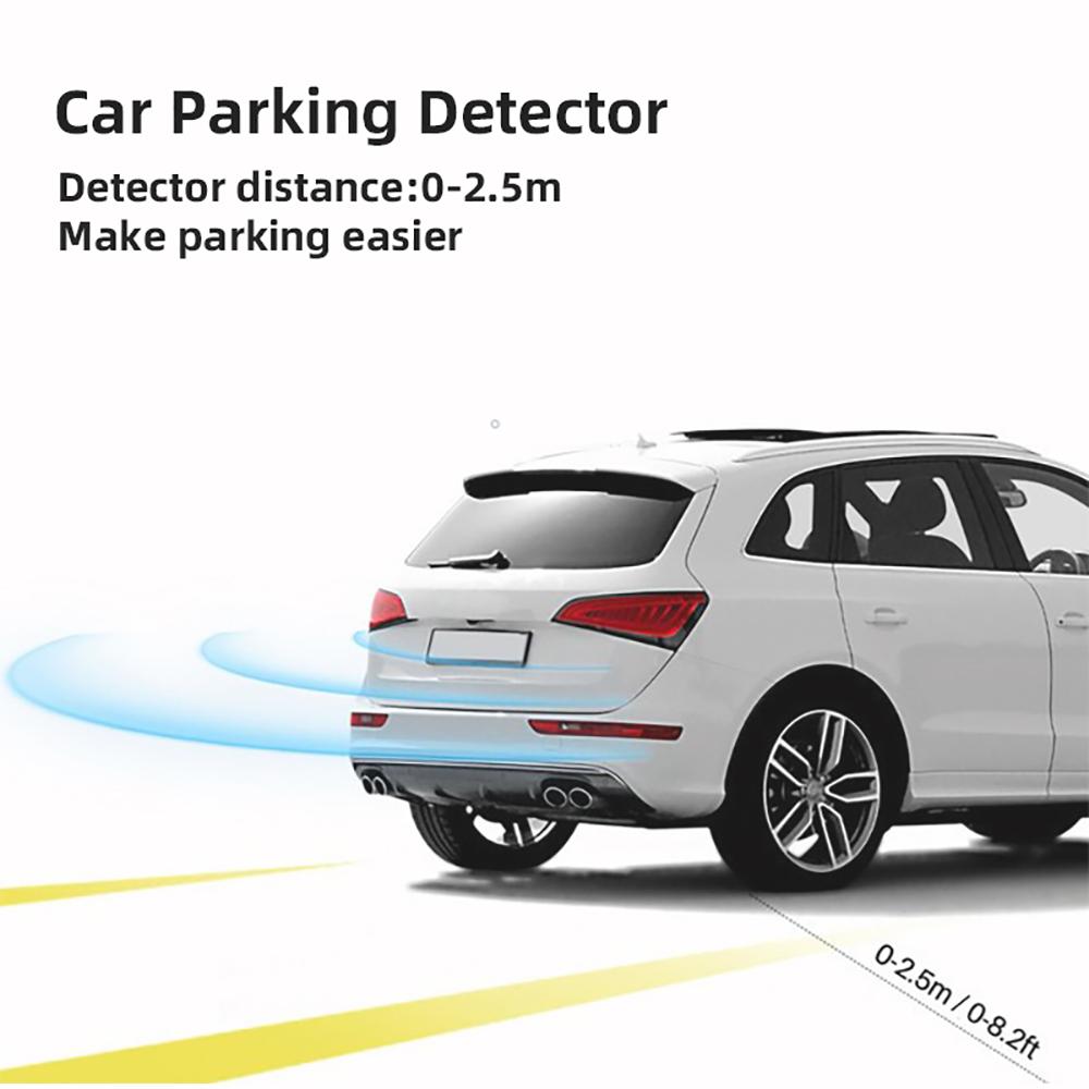 Video Parking Sensor Kit Car Reverse Backup Radar Assistance Auto Monitor Digital Display Car Monitor Buzzer Alert Alarm