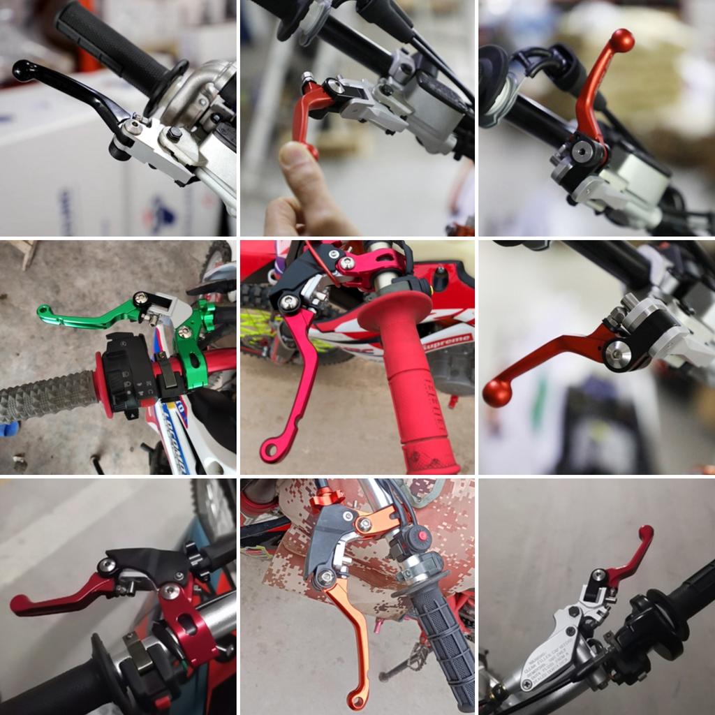 360° CNC Short Style Labor-saving Anti-slip Folding Brake Clutch Lever For BOSUER M2 M4 M5 M6 KAYO T4 K6 T6 KEWS K16 Dirt Bike